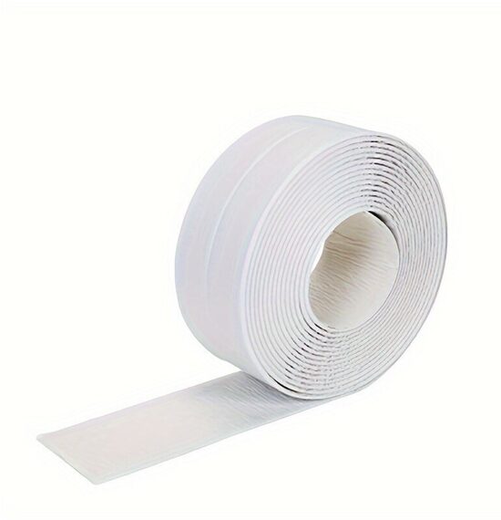 20 m Ūdensizturīga gumijas līmlente virtuvei un vannasistabai pašlīmējoša, balta